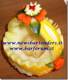 Fruit Carving Cestino melone 1