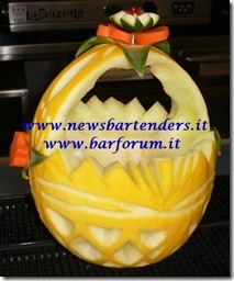 Fruit Carving Cestino melone 3
