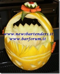 Fruit Carving Cestino melone 4