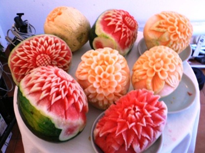 Fruit Carving Angurie e Meloni Vari