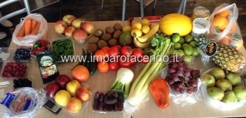 Frutta e Verdura invernale durante corso Sorsi di Frutta