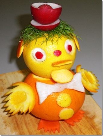 fruit carving Pupazzetto